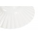 Piatto paralume ceramica plissettato 20cm bianco lampadario